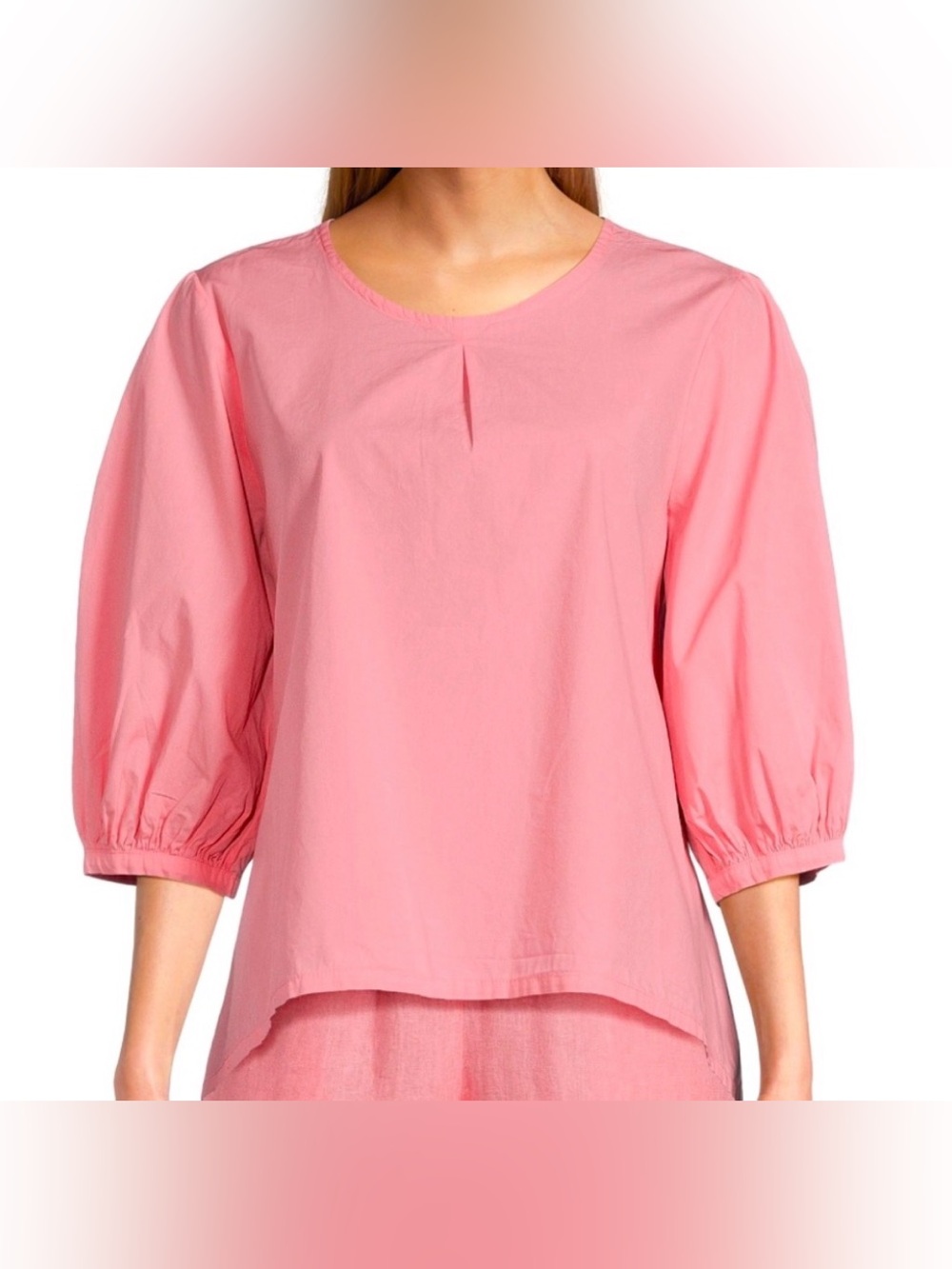 NWT Bryn Walker Lucinda Organic Cotton High Low Hem Top, Sz XXS